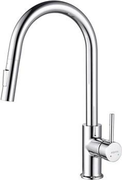 ЕВРОПА смеситель для кухни с вытяжным изливом 2 jet AQ1384CR - фото 54683