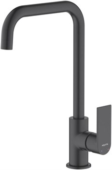 ЛИРА смеситель для кухни, матовый черный AQ1480MB - фото 54895