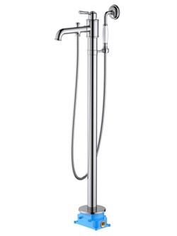 КЛАССИК смеситель для ванны напольный (внешняя и скрытая часть) AQ1545CR - фото 55011