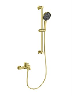 ЛУГАНО смеситель для ванны с душевым гарнитуром 3jet, шлиф. золото AQ1748BG