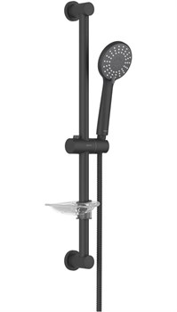 БЕТТА душевой гарнитур 3jet 65 см, матовый черный AQ2013MB - фото 55594