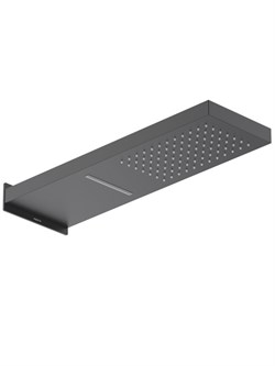 настенный верхний душ 2 jet 550*170*30 мм, матовый черный AQ2085MB - фото 55939