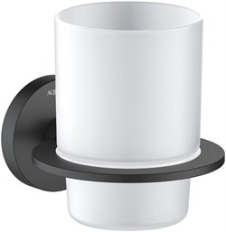 ОБЕРОН стакан с держателем, матовый черный AQ4204MB - фото 56869