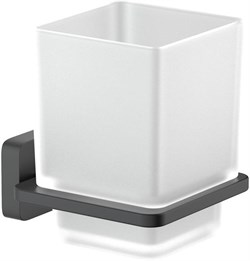 ЛИБРА стакан с держателем, матовый черный AQ4304MB - фото 57063