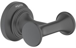 КЛАССИК крючок двойной, матовый черный AQ4502MB - фото 57310
