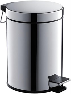 корзина для мусора с педалью, 5л, полир. хром AQ4991CR - фото 57922