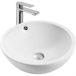 раковина 440*440*175 для установки на столешницу, матовый белый AQ5354-MW - фото 58039