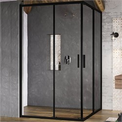 BLSRV2K-120 черный+Transparent, дверь для комбинации с дверью X1XMG0300Z1 - фото 58620