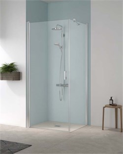 CADA XS CK 1KL 09020 VPK 1-створ. маятниковая дверь 860-910/2000, крепление слева, стекло прозр. ESG CadaClean. NEW CK1KL09020VPK - фото 58662