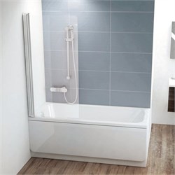 CVS1-80 L блестящий+стекло Transparent шторка на ванну одноэлементная 7QL40C00Z1 - фото 58758