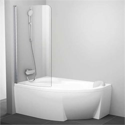 CVSK1 ROSA 140/150 L блестящая+транспарент шторка на ванну 7QLM0C00Y1 - фото 58761