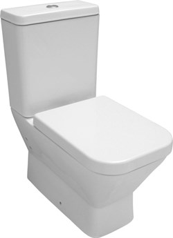 Diagonal унитаз напольный с тонким сиденьем с микролифтом, Serel DG02SL - фото 58771