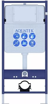 Aquatek Standart 50 Монтаж рама для подв унитаза1130*500*100+звукоизоляционная прокладка INS-0000012 - фото 59732