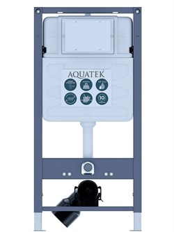 Aquatek Pneumo S50 Монтаж рама пневматическая для подв унитаза1130*530*100+звукоизоляцион прокладка INSP-0000001 - фото 59759
