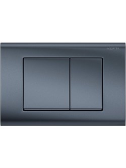 (001C-1Q) Панель смыва Оружейная сталь матовая для INSP-0000001 Pneumo S (клавиши квадрат) PNS-0000004 - фото 60319
