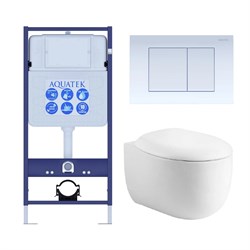 Set AQUATEK АЛЬТАИР (рама AQUATEK Standard INS-0000012 с звукоиз.прокладкой+крепеж KKI-0000002+кнопкаKDI-0000009+унитаз АЛЬТАИР AQ1980-00 с крышкой SET AQUATEK АЛЬТАИР cm-009 4в1 - фото 60583