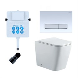 SET BW AQUATEK ЛИБРА N (смывной бачок AQUATEK INS-0000019+кнопка KDI-0000030+унитаз ЛИБРА New AQ1908N-00 с тонким сиденьем soft-close) SET BW AQUATEK ЛИБРА N-030 3в1 - фото 61120