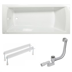 SET DOMINO PLUS (3 в 1)(ванна C631R00000+опора CY00030000+слив квадратный X01507) 70508024 - фото 61129