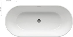 Ванна FREEDOM 1690х800 белая отдельностоящая (включает слив) XC00100020 - фото 62182