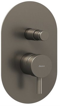 Смеситель скрытого монтажа с переключателем ES 061.20GB.O2 ГРАФИТ (2 вывода) X070321 - фото 63715