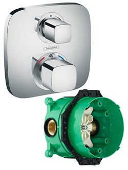 Set HG Ecostat E термостатический смеситель для душа (15708000+01800180) 15708000S - фото 64117