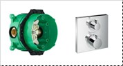 Set HG Ecostat Square термостатический смеситель для душа (15714000+01800180) 15714000S - фото 64120