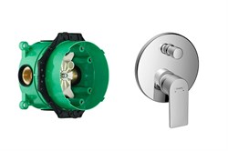 Set HG Rebris E смеситель для ванны (72468000+01800180) 72468000S - фото 66517