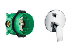 Set HG Metris смеситель для ванны (31493000+01800180) 31493000S - фото 70955