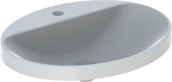 Geberit VariForm Раковина встраиваемая в столешницу овальной формы, 60х48 см, с отв. под смеситель, без отв. перелива 500.726.01.2 - фото 71117