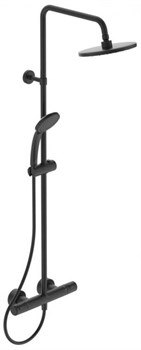 CERATHERM T25 термостатическая душевая система, матовый черный A7545XG - фото 80782