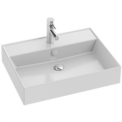 VIVIENNE Керамическая раковина 60х46 см, белая EXBH112-00 - фото 87553