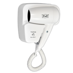 Фен для волос настенный "Puff-1200", белый, 1,2 кВт 1405.001