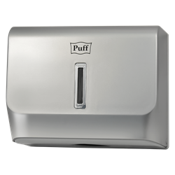 Диспенсер бумажных полотенец Puff-5130S, хром, с замком, ABS-пластик 1402.003