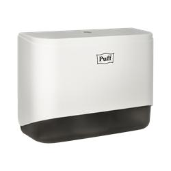 Диспенсер бумажных полотенец Puff-5140, белый, с замком, ABS-пластик 1402.028