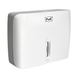 Диспенсер бумажных полотенец Puff-5145, белый, с замком, ABS-пластик 1402.031