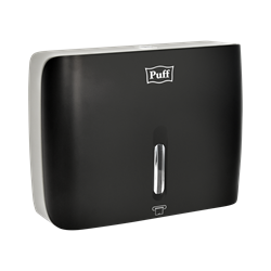 Диспенсер бумажных полотенец Puff-5145Bl, черный, с замком, ABS-пластик 1402.033