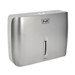 Диспенсер бумажных полотенец Puff-5145S, хром, с замком, ABS-пластик 1402.032