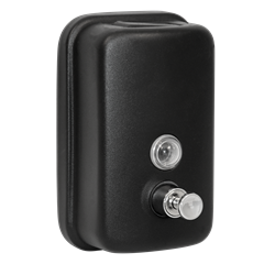 Дозатор для жидкого мыла из нерж. стали Puff-8605Bl, черный, 500 мл, порошковое окрашивание. 1402.022