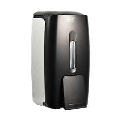 Дозатор для жидкого мыла пластик. Puff-8120Bl, черный,0,8 л 1402.191