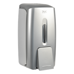 Дозатор для жидкого мыла пластик. Puff-8120S, хром,0,8 л 1402.190