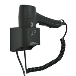 Фен для волос настенный "Puff-1205Bl", черный, 1,2 кВт 1405.038