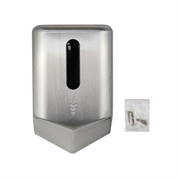 Сушилка для рук антивандальная, с дисплеем, модель V-windblade - NEW, 1300 W, корпус из нержавеющей стали марки SUS 304, цвет САТИН. 6868-N