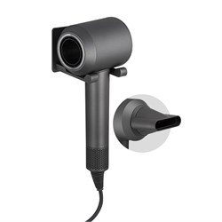 Фен для волос в ванную комнату настенный, кронштейн в комплекте, 1600W, цвет ГРАФИТ. 6834