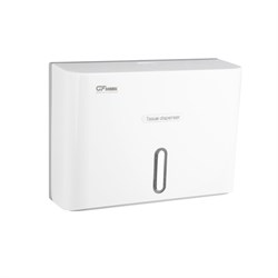 Диспенсер для бумажного полотенца Z сложения, с ключом, из АБС пластика, цвет БЕЛЫЙ. 919