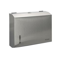 Диспенсер для бумажного полотенца Z сложения, с ключом, из нержавеющей стали, цвет САТИН. 9901