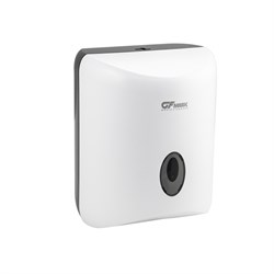 Диспенсер туалетной бумаги с центральной вытяжкой, с глазком - капля, БЕЛЫЙ 934