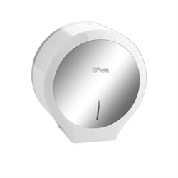 Диспенсер для туалетной бумаги в рулонах, с ключом, из АБС пластика, цвет БЕЛЫЙ. 918