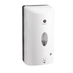 Дозатор СЕНСОРНЫЙ, для жидкого МЫЛА, пластик АБС, БЕЛЫЙ с чёрным, 1200 мл, 679