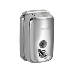 Дозатор для жидкого мыла 500 мл, настенный, с глазком, из нержавеющей стали марки 304, цвет ХРОМ. 618