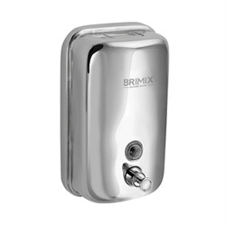 Дозатор для жидкого мыла 1000 мл, настенный, с глазком, из нержавеющей стали марки 304, цвет ХРОМ. 615